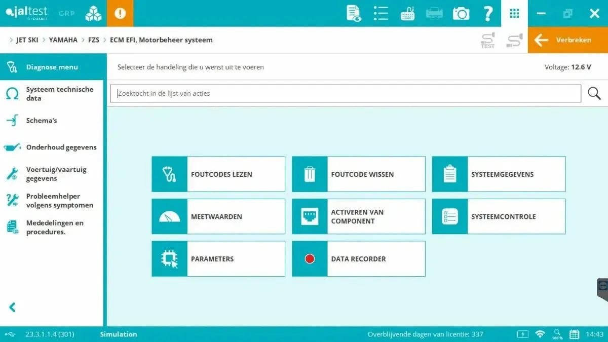 Jaltest Marine (Completo) Strumento di diagnosi