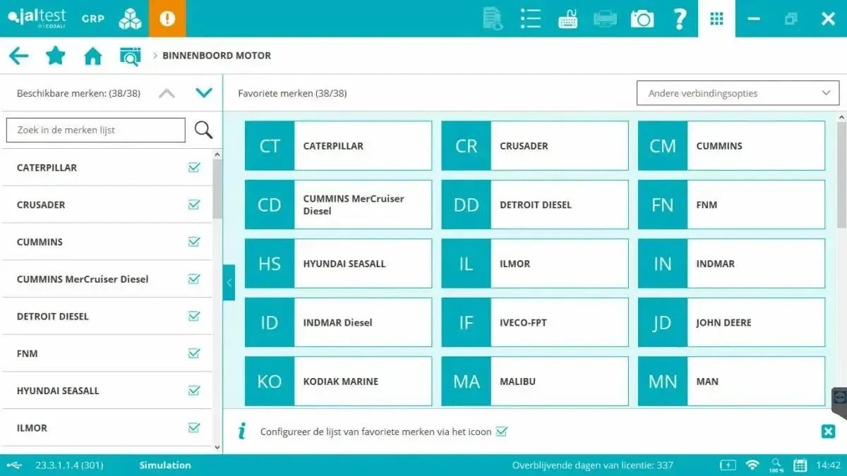 Jaltest Marine (Completo) Strumento di diagnosi
