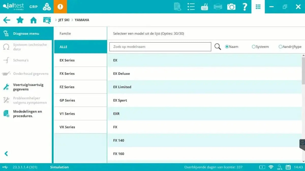 Jaltest Marine (Completo) Strumento di diagnosi