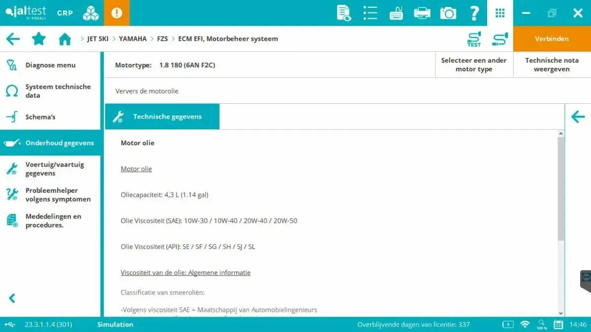 Jaltest Marine (Jetski) Strumento di diagnosi