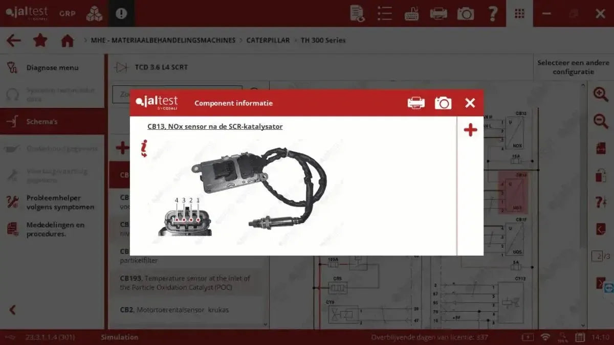 Jaltest MHE (Material Handling Equipment) Strumento di diagnosi