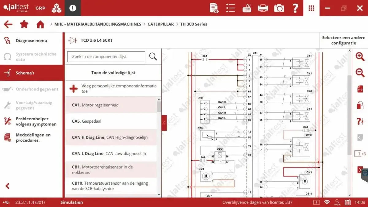Jaltest MHE (Material Handling Equipment) Strumento di diagnosi
