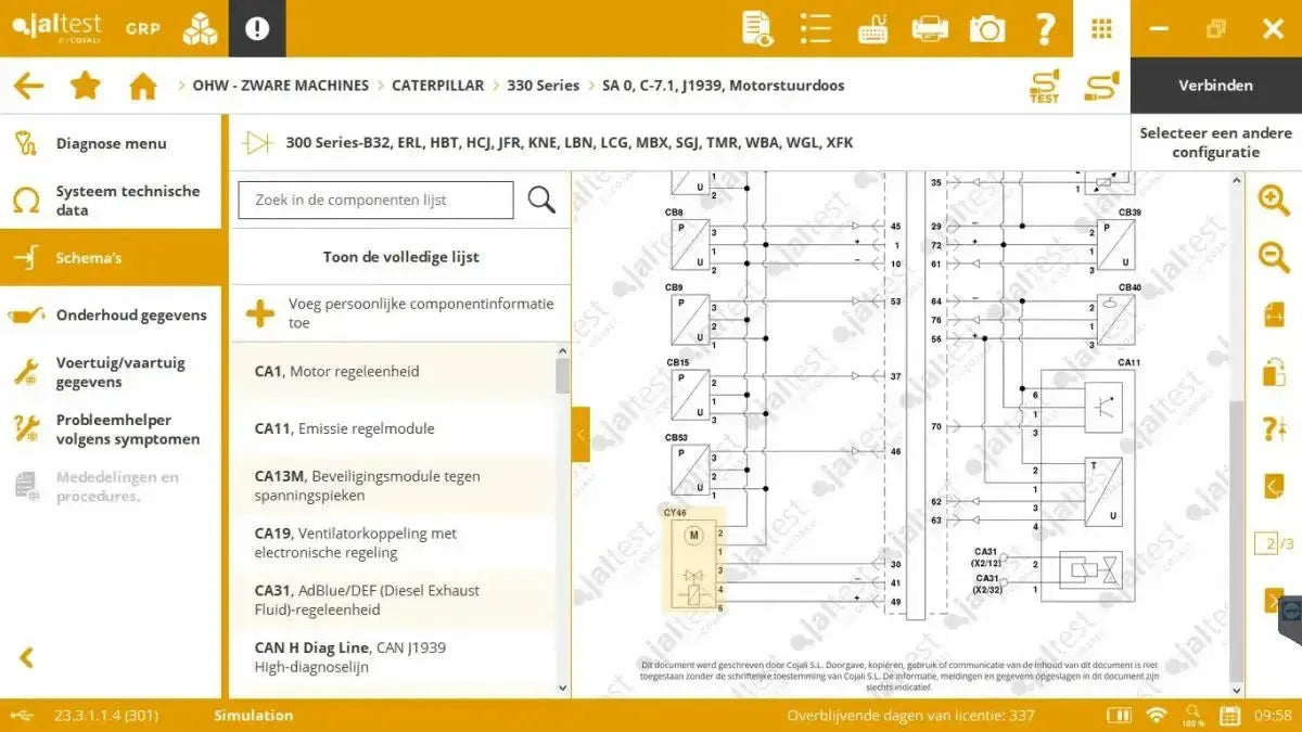 Jaltest OHW (Off-Highway) Strumento di diagnosi