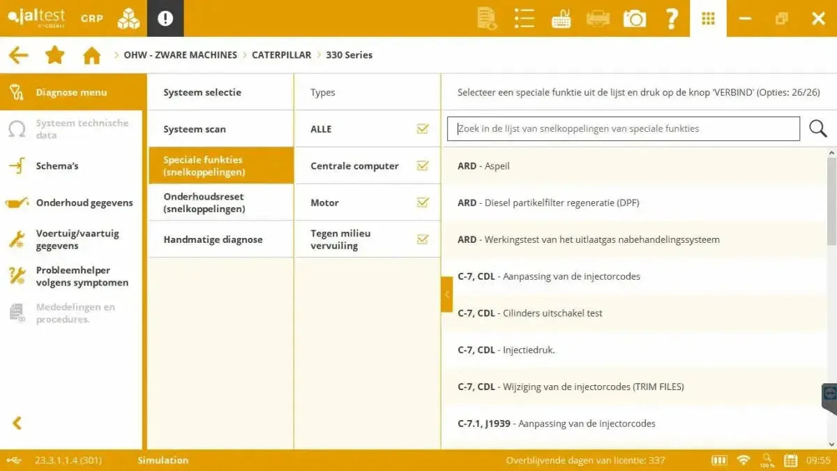 Jaltest OHW (Off-Highway) Strumento di diagnosi