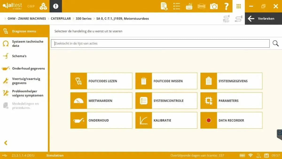 Jaltest OHW (Off-Highway) Strumento di diagnosi