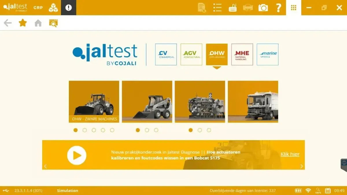 Jaltest OHW (Off-Highway) Strumento di diagnosi