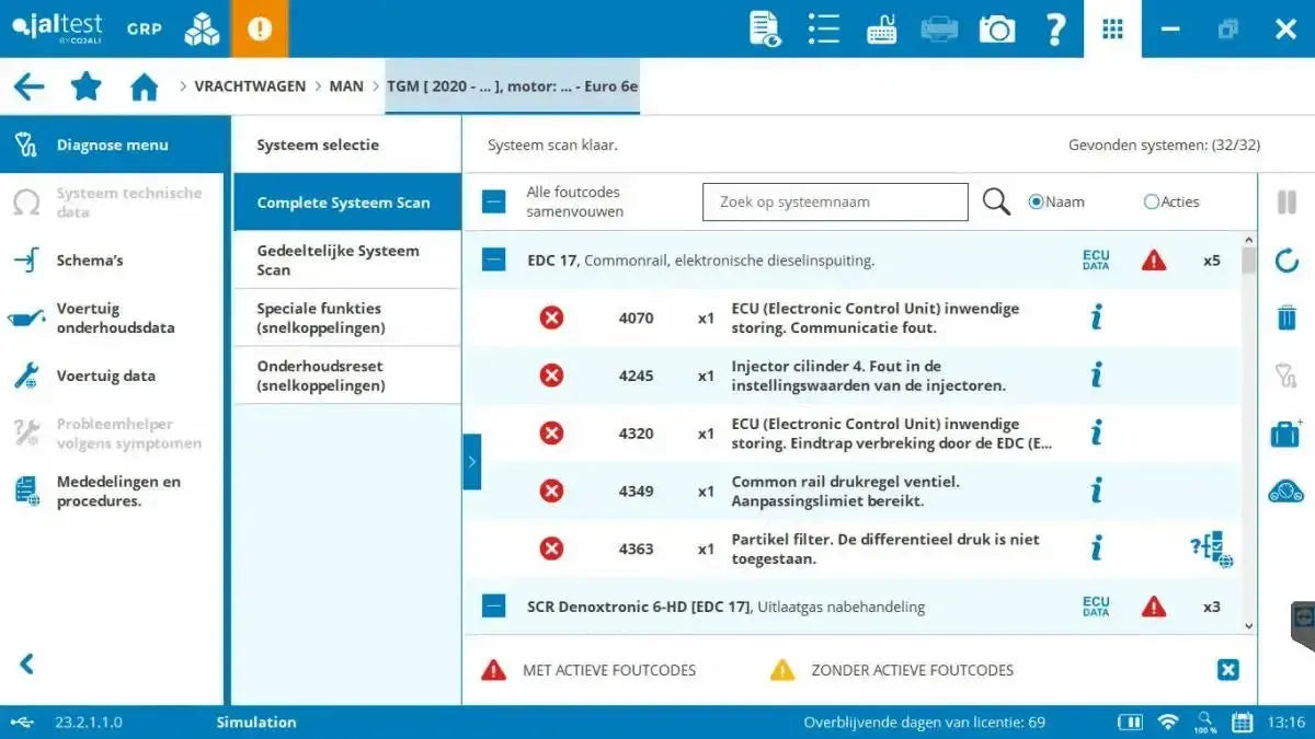 Jaltest Camion Strumento di diagnosi