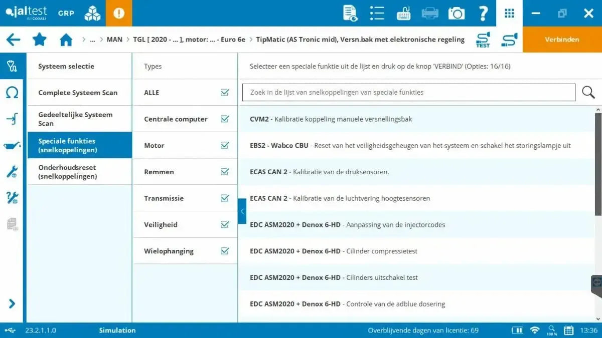 Jaltest Camion Strumento di diagnosi