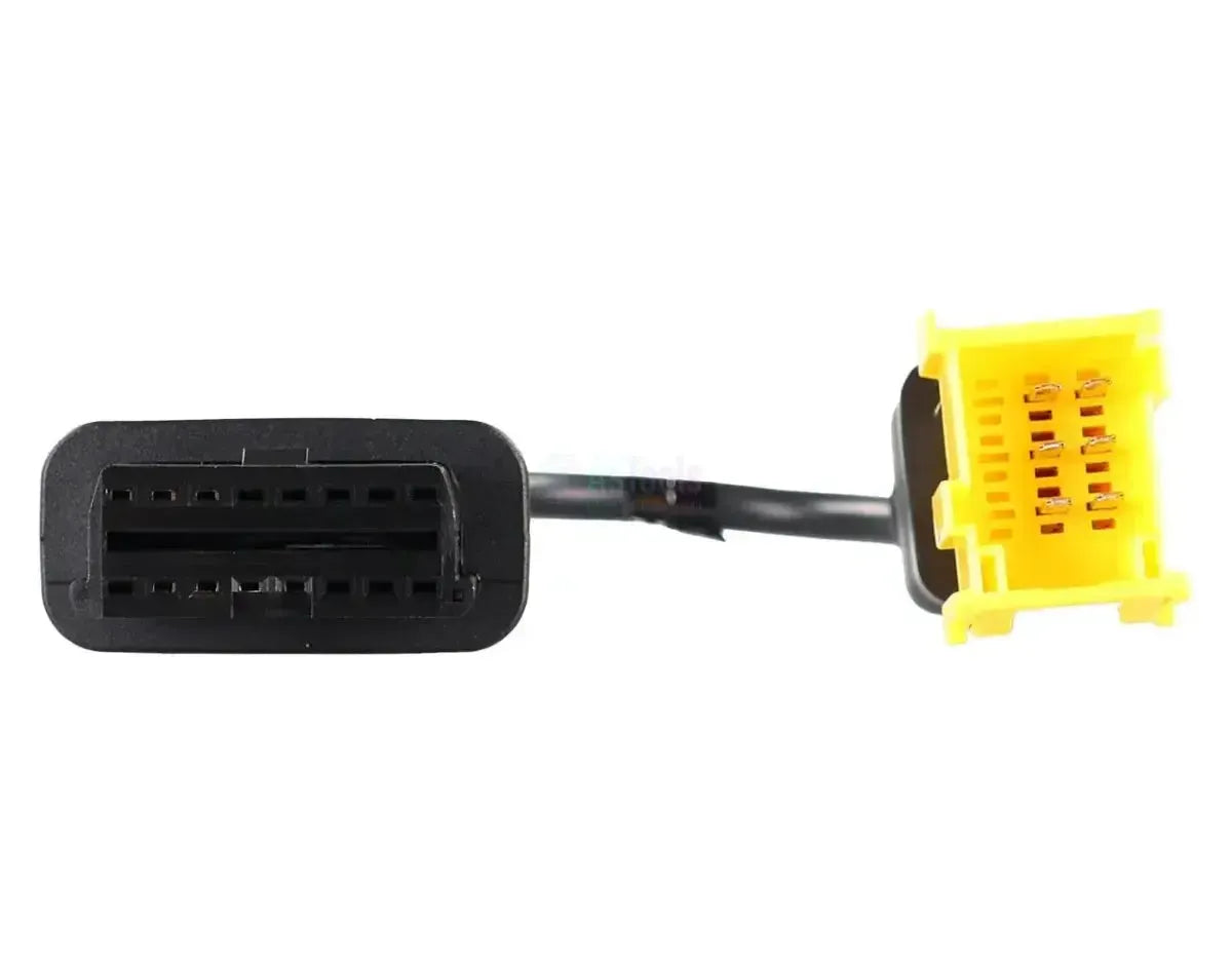 Jaltest (JDC309A) | ZF Ecolife MCP 9-pin OBD - 16-pin OBD2 Cavo adattatore | Autobus
