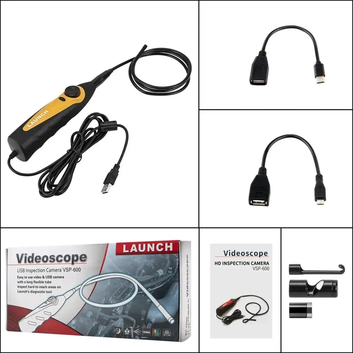 Launch VSP-600 USB Telecamera di ispezione 5,5 mm