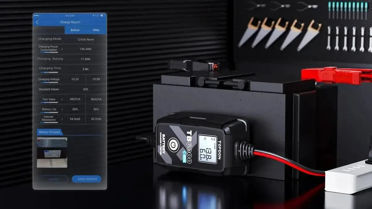 Topdon TB6000Pro | Caricabatterie di mantenimento