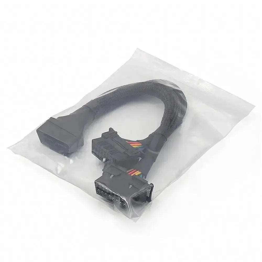 Cavo di prolunga e splitter universale OBD2 a 16 pin in nylon, 2 pezzi (30 cm)