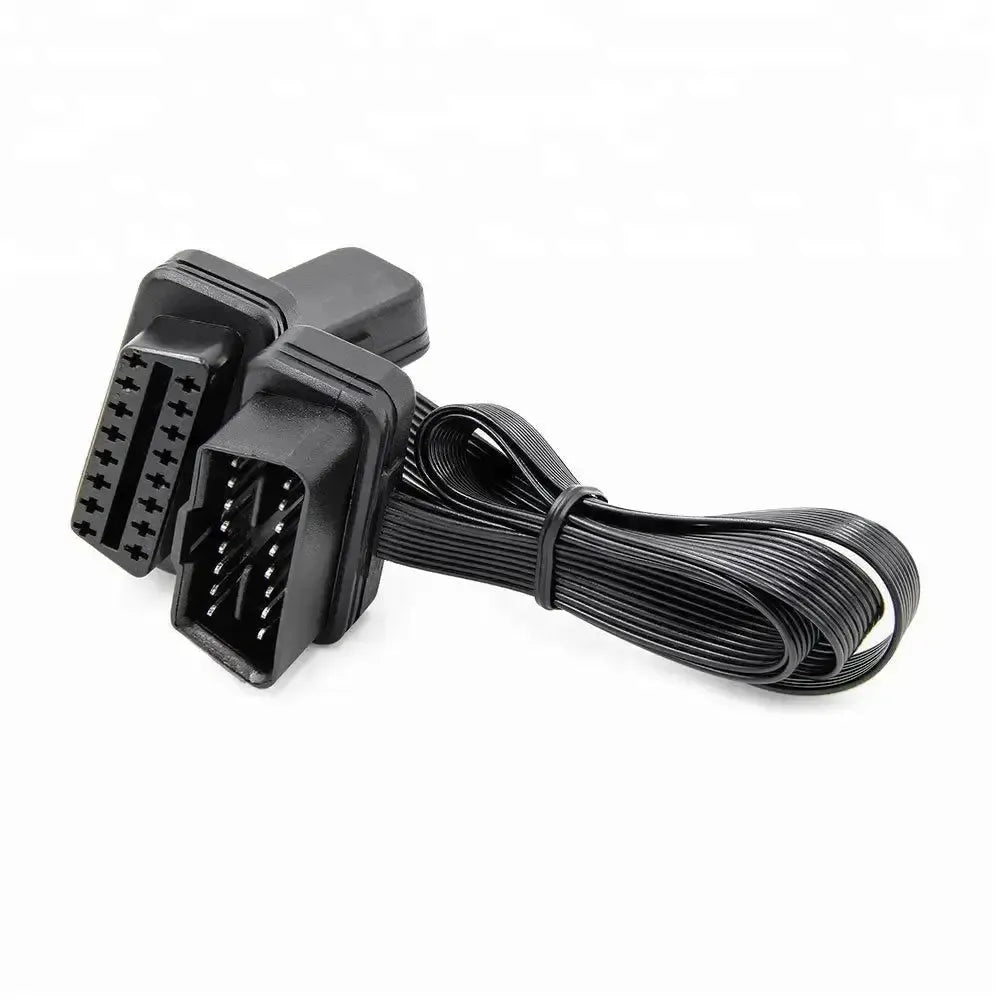 Cavo di prolunga e splitter universale piatto OBD2 a 16 pin 2 pezzi (30 cm)