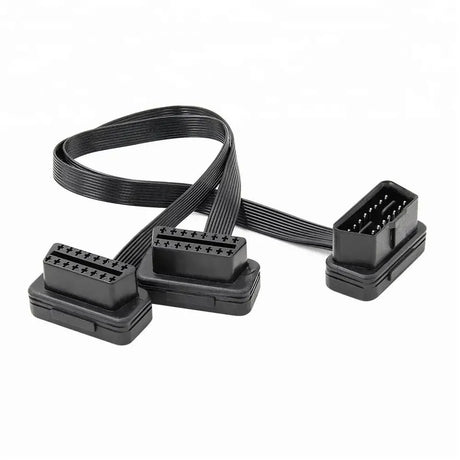 Cavo di prolunga e splitter universale piatto OBD2 a 16 pin 2 pezzi (30 cm)
