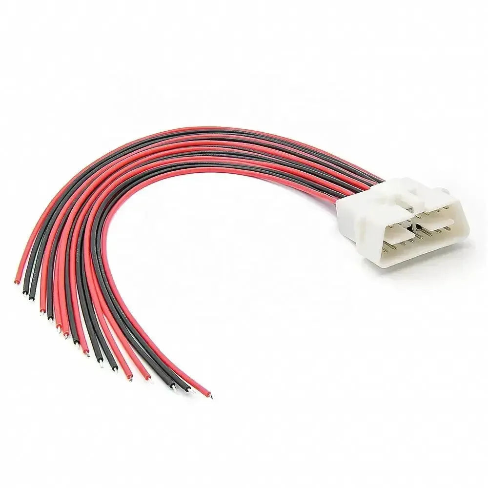 Universale connettore OBD2 a 16 pin (maschio) con 16 cavi a estremità aperta – 30 cm