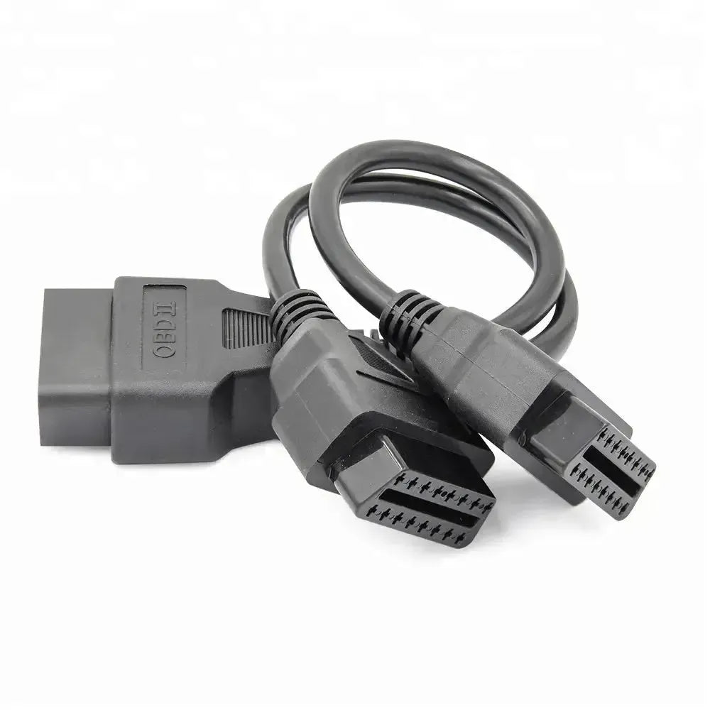 Cavo prolunga splitter universale OBD2 a 16 pin 2 pezzi (30 cm)