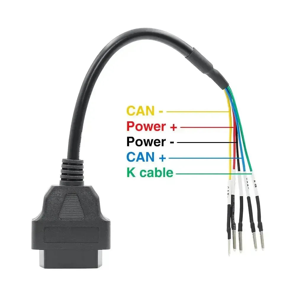 Cavo adattatore universale da 5 pin a 16 pin OBD2 – Ciclomotore/Moto
