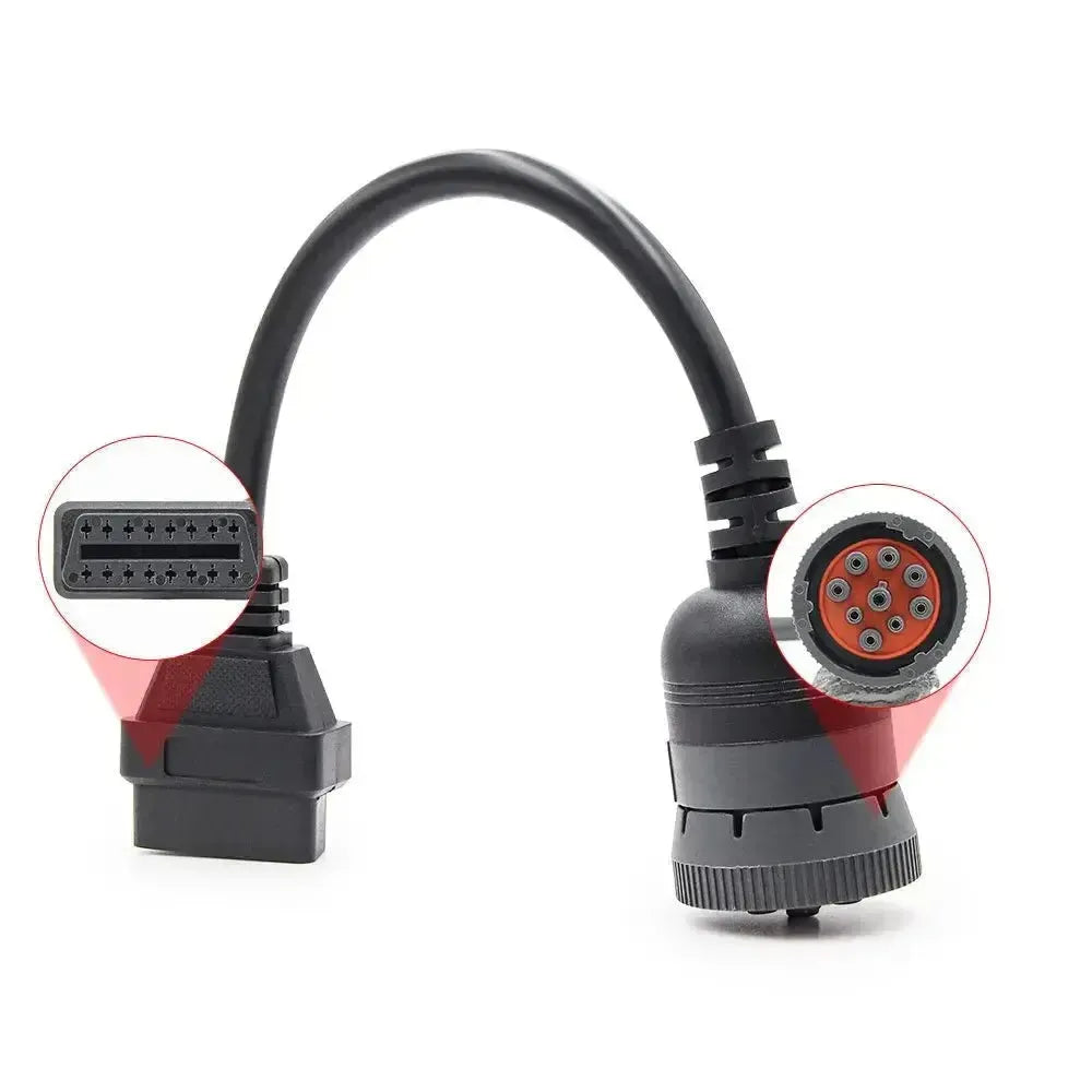Cavo adattatore universale da 9 pin J1939 a 16 pin OBD2 – Veicoli commerciali e da lavoro