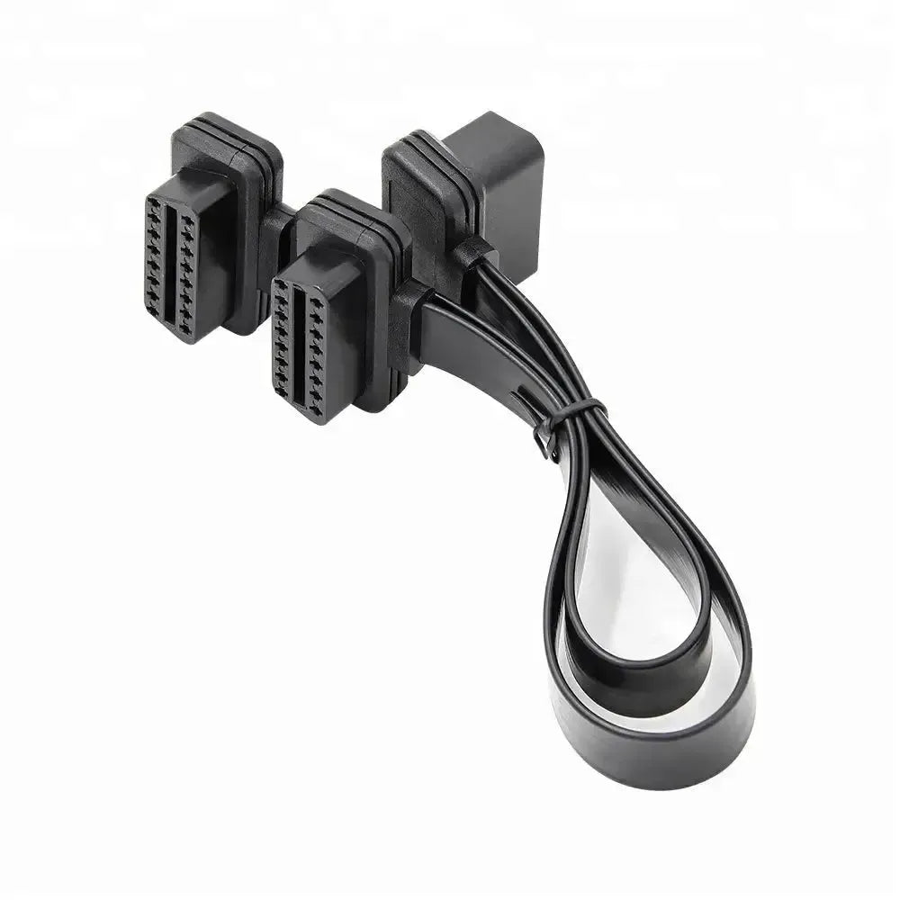 Universale Full 16-pin OBD2 Cavo di prolunga e splitter piatto 2 pezzi (30 cm)