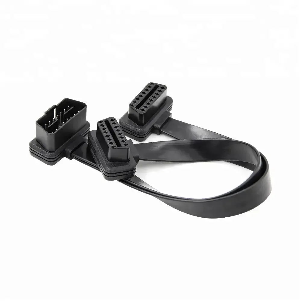 Universale Full 16-pin OBD2 Cavo di prolunga e splitter piatto 2 pezzi (30 cm)