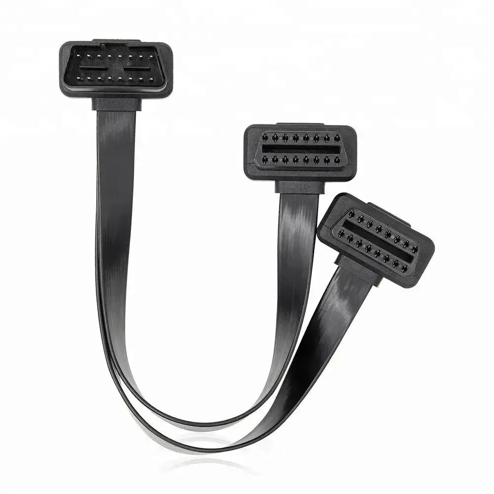 Universale Full 16-pin OBD2 Cavo di prolunga e splitter piatto 2 pezzi (30 cm)