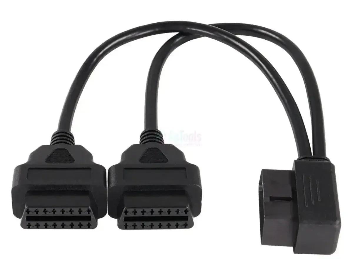 Cavo di prolunga e splitter universale piatto OBD2 a 16 pin 2 pezzi 30 cm
