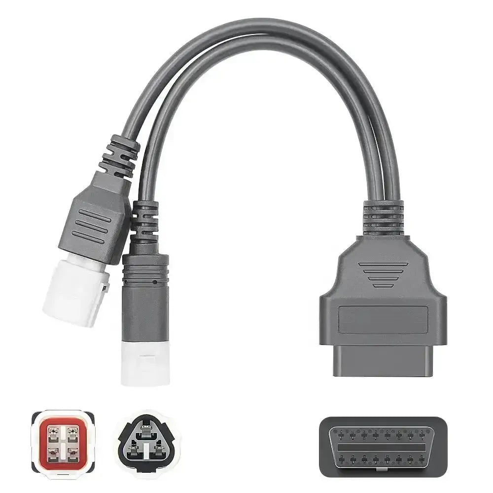 Yamaha cavo adattatore da 3+4 pin a 16 pin OBD2 – Moto